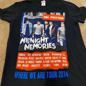 One Direction Midnight Memories Concert Tee